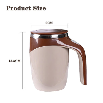 Auto Stirring Coffee Cup - Electric Milk Mug With Magnetic Rotating Stainless Steel - ZOOMNSTORE