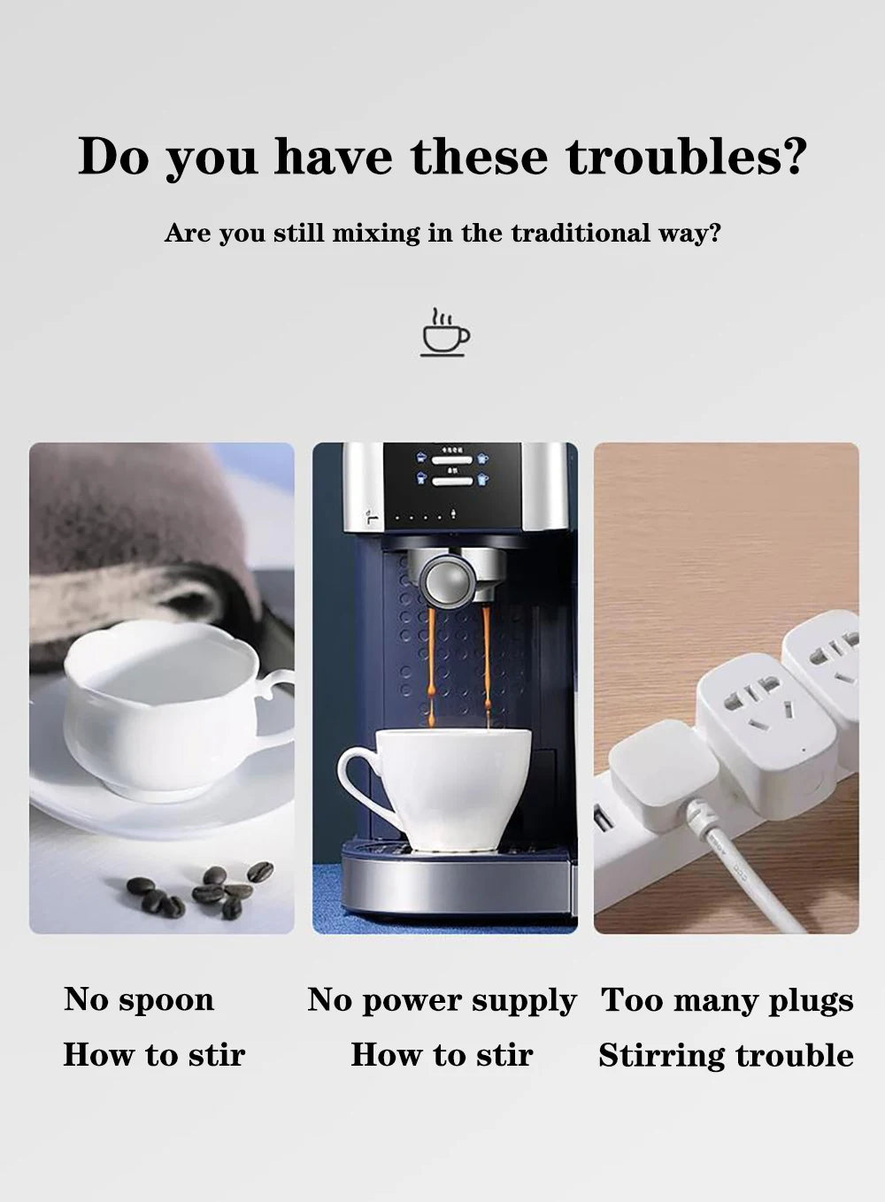 Auto Stirring Coffee Cup - Electric Milk Mug With Magnetic Rotating Stainless Steel - ZOOMNSTORE