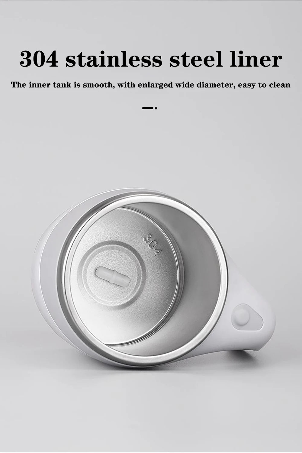 Auto Stirring Coffee Cup - Electric Milk Mug With Magnetic Rotating Stainless Steel - ZOOMNSTORE