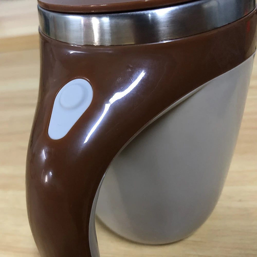 Auto Stirring Coffee Cup - Electric Milk Mug With Magnetic Rotating Stainless Steel - ZOOMNSTORE