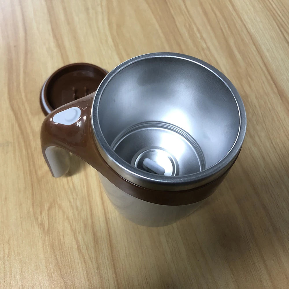 Auto Stirring Coffee Cup - Electric Milk Mug With Magnetic Rotating Stainless Steel - ZOOMNSTORE