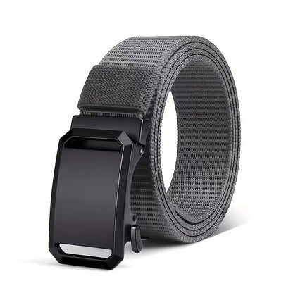Automatic Buckle Belt - Durable Canvas Tactical Waist Belt for Men Outdoor Adventures - ZOOMNSTORE