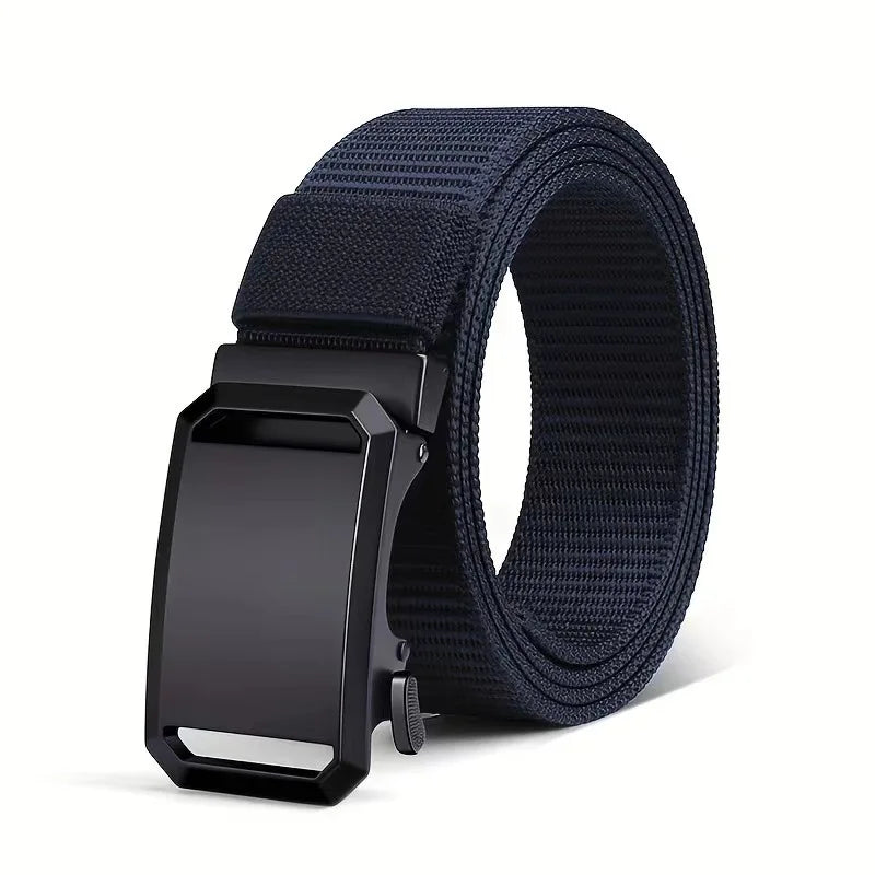 Automatic Buckle Belt - Durable Canvas Tactical Waist Belt for Men Outdoor Adventures - ZOOMNSTORE
