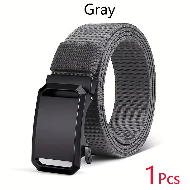 Automatic Buckle Belt - Durable Canvas Tactical Waist Belt for Men Outdoor Adventures - ZOOMNSTORE