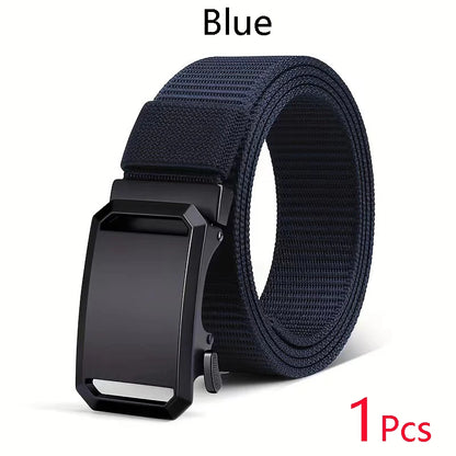 Automatic Buckle Belt - Durable Canvas Tactical Waist Belt for Men Outdoor Adventures - ZOOMNSTORE