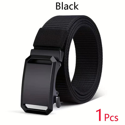 Automatic Buckle Belt - Durable Canvas Tactical Waist Belt for Men Outdoor Adventures - ZOOMNSTORE