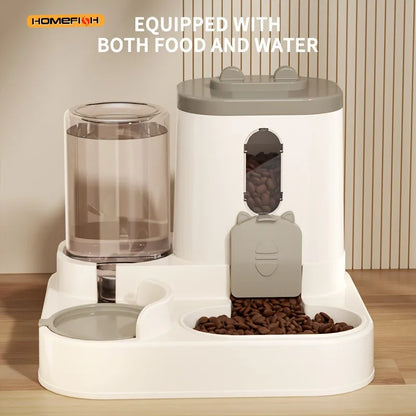 Automatic Cat Feeder | 2 in 1 Cat Food Dispenser & Water Combo for Pets - ZOOMNSTORE