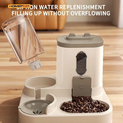 Automatic Cat Feeder | 2 in 1 Cat Food Dispenser & Water Combo for Pets - ZOOMNSTORE