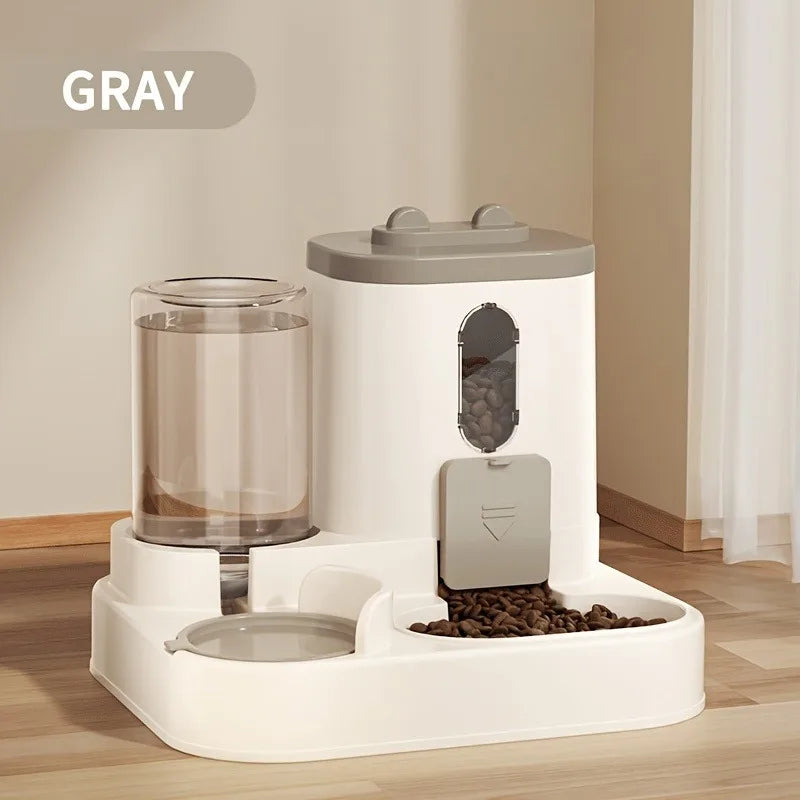 Automatic Cat Feeder | 2 in 1 Cat Food Dispenser & Water Combo for Pets - ZOOMNSTORE