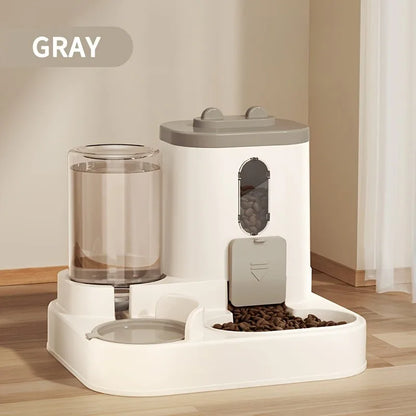 Automatic Cat Feeder | 2 in 1 Cat Food Dispenser & Water Combo for Pets - ZOOMNSTORE