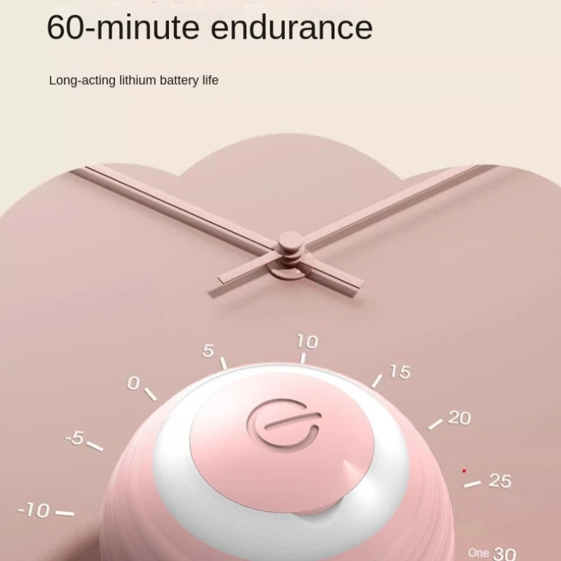 Automatic Cat Toy Ball - Interactive Rolling Silicone Rechargeable Pet Play Accessory - ZOOMNSTORE