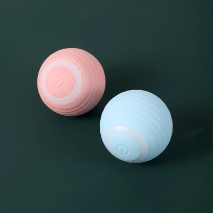 Automatic Cat Toy Ball - Interactive Rolling Silicone Rechargeable Pet Play Accessory - ZOOMNSTORE