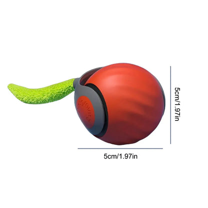 Automatic Cat Toy Ball – USB Rechargeable Dual Speed Interactive Cat Toy With Tail - ZOOMNSTORE