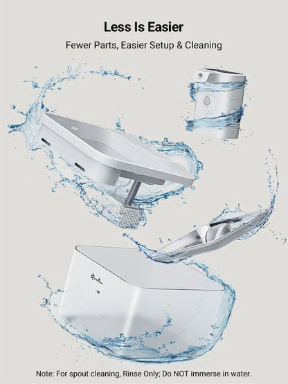 Automatic Stainless Steel Cat Water Fountain - 25L Wireless Pet Drinker with Battery  Sensor - ZOOMNSTORE