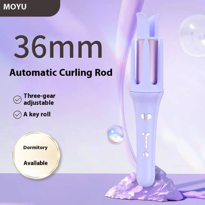 Automatic Curling Iron 32mm Ceramic Rotating Hair Curler With Ionic Heat Protection - ZOOMNSTORE