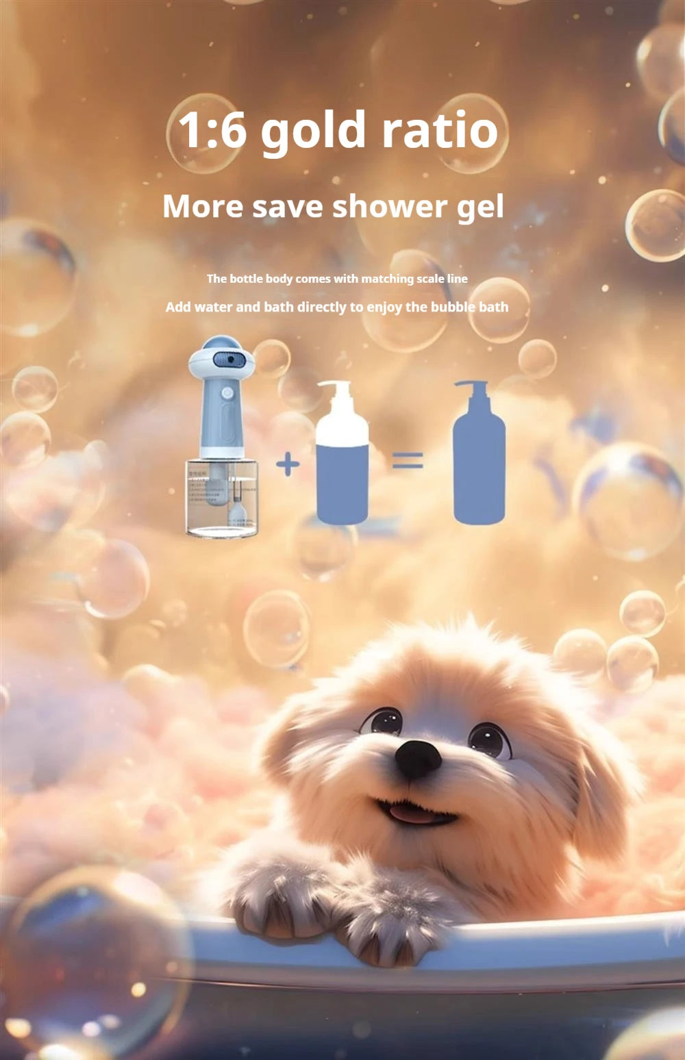 Automatic Dog Soap Dispenser | Wireless Foam Sprayer for Deep Cleaning Pets - ZOOMNSTORE