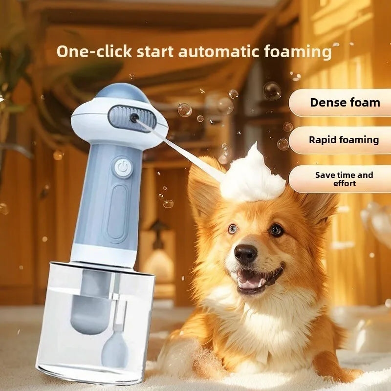 Automatic Dog Soap Dispenser - Wireless USB Pet Grooming Foam Sprayer - ZOOMNSTORE