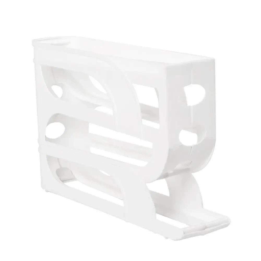 Large Capacity Egg Storage Box - Automatic Four Tier Refrigerator Organizer - ZOOMNSTORE