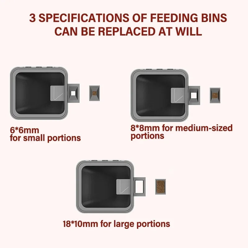 Automatic Fish Feeder LED LCD Screen 120ml/320ml Large Capacity Smart Timing Turtle Fish Tank Auto Feeder Aquarium Accessories - ZOOMNSTORE