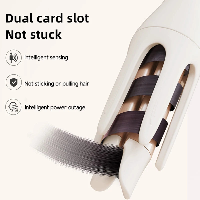 Automatic Hair Curler - 32mm Ceramic Hair Roller With Auto Rotating Wand - ZOOMNSTORE