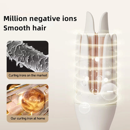 Automatic Hair Curler - 32mm Ceramic Hair Roller With Auto Rotating Wand - ZOOMNSTORE