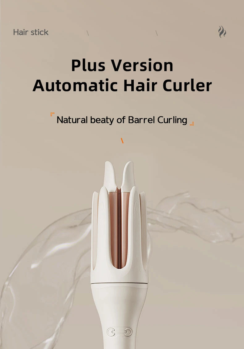 Automatic Hair Curler - 32mm Ceramic Hair Roller With Auto Rotating Wand - ZOOMNSTORE