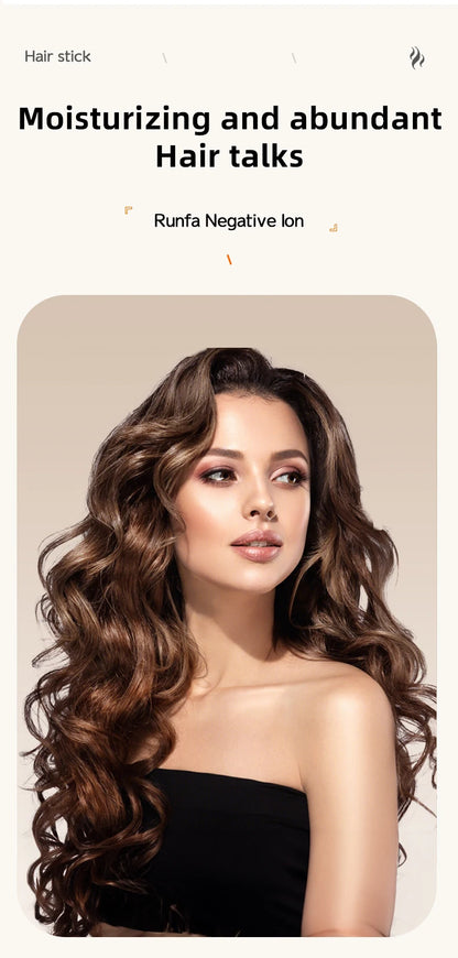 Automatic Hair Curler - 32mm Ceramic Hair Roller With Auto Rotating Wand - ZOOMNSTORE