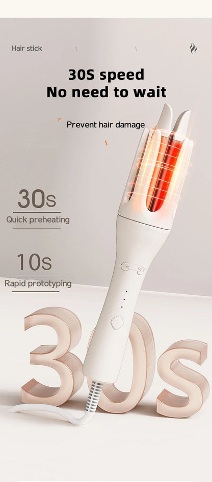 Automatic Hair Curler - 32mm Ceramic Hair Roller With Auto Rotating Wand - ZOOMNSTORE