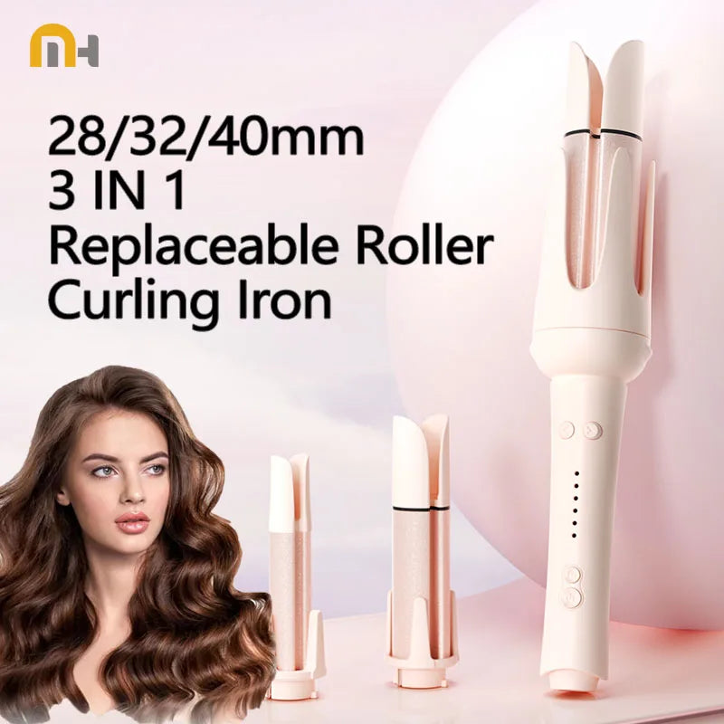 Automatic Hair Curler | 32mm Ceramic Hair Roller With Timer & Anti-Scald Design - ZOOMNSTORE