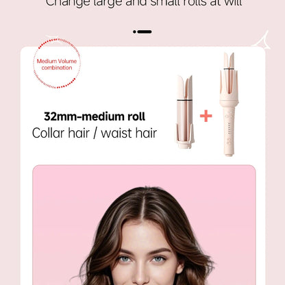 Automatic Hair Curler | 32mm Ceramic Hair Roller With Timer & Anti-Scald Design - ZOOMNSTORE