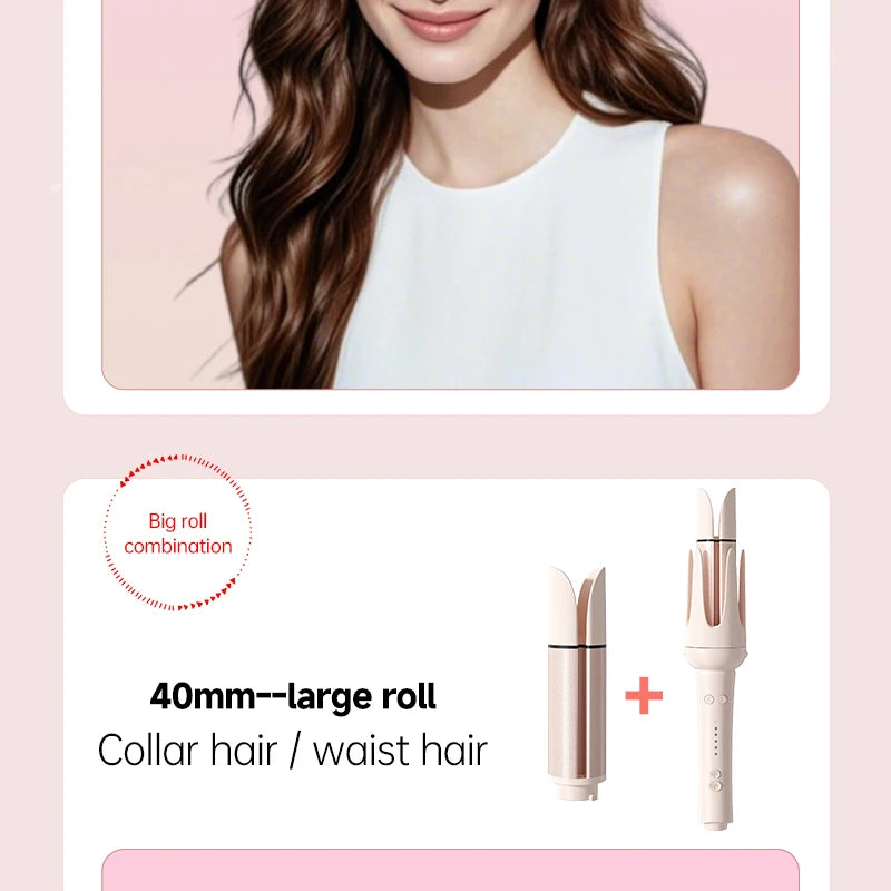 Automatic Hair Curler | 32mm Ceramic Hair Roller With Timer & Anti-Scald Design - ZOOMNSTORE