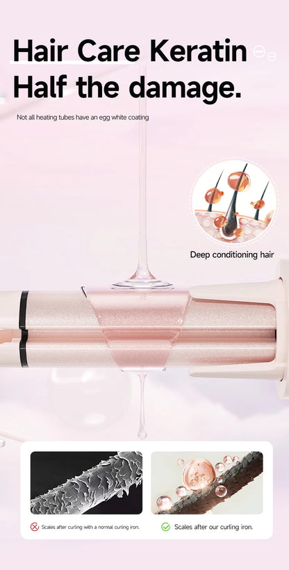 Automatic Hair Curler | 32mm Ceramic Hair Roller With Timer & Anti-Scald Design - ZOOMNSTORE