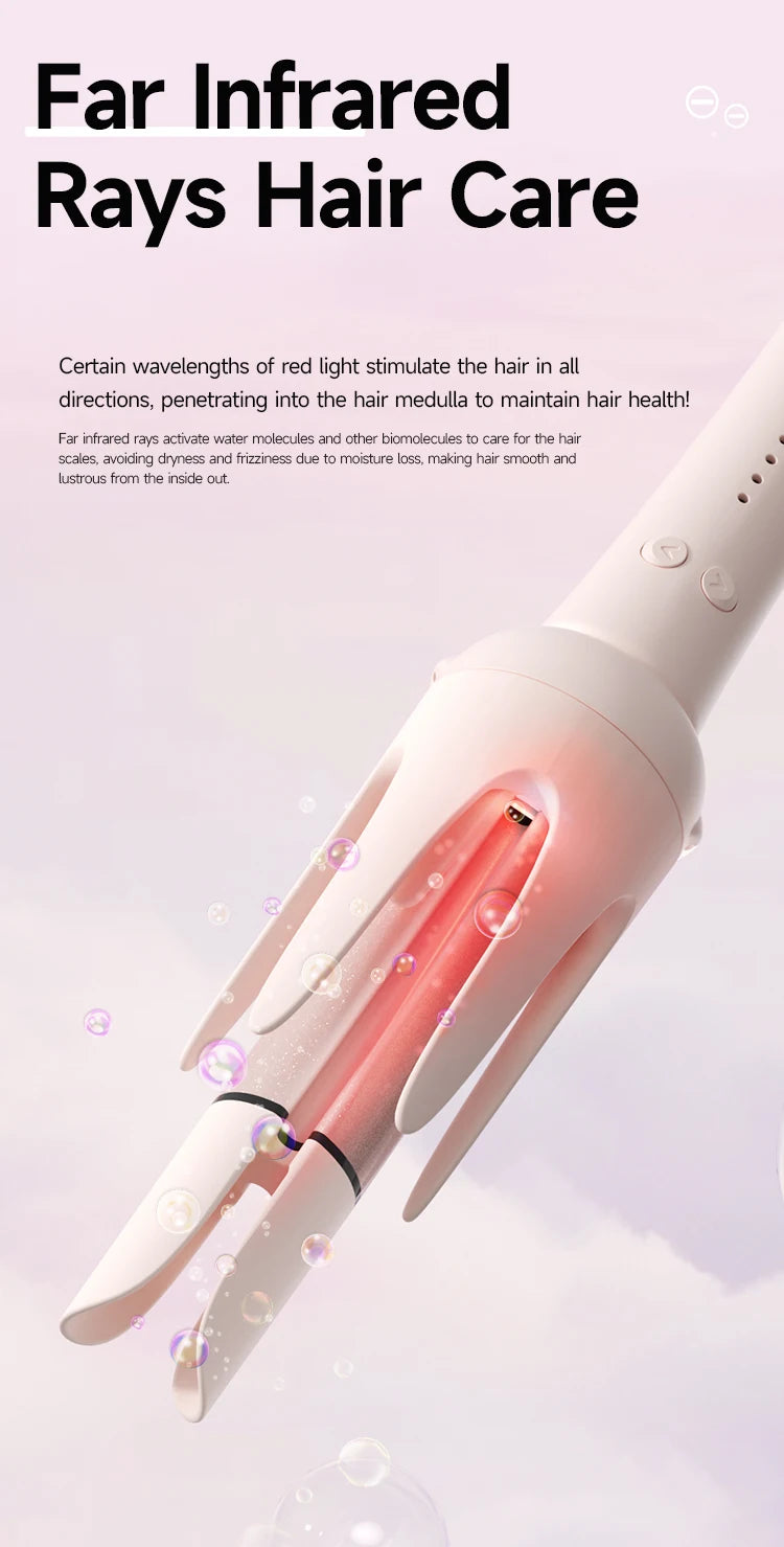 Automatic Hair Curler | 32mm Ceramic Hair Roller With Timer & Anti-Scald Design - ZOOMNSTORE