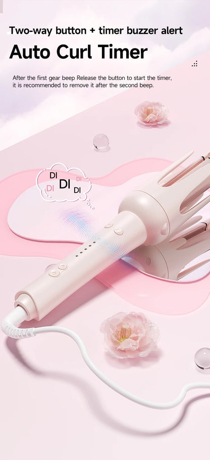 Automatic Hair Curler | 32mm Ceramic Hair Roller With Timer & Anti-Scald Design - ZOOMNSTORE