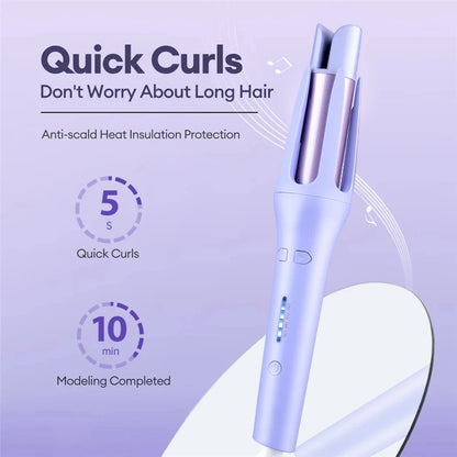 Automatic Hair Curler - 32MM Ceramic Hair Roller with Digital Temperature Control - ZOOMNSTORE