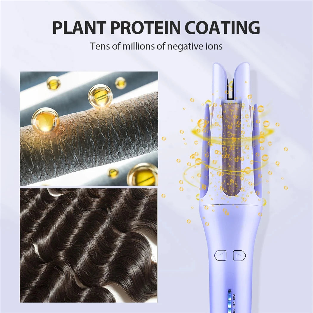Automatic Hair Curler - 32MM Ceramic Hair Roller with Digital Temperature Control - ZOOMNSTORE