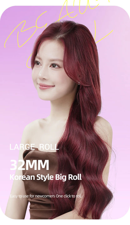 Automatic Hair Curler - Large Wave Curling Iron 28mm/32mm | Fast Heating Tourmaline Ceramic Wand - ZOOMNSTORE