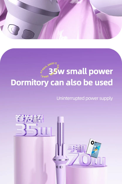 Automatic Hair Curler - Large Wave Curling Iron 28mm/32mm | Fast Heating Tourmaline Ceramic Wand - ZOOMNSTORE