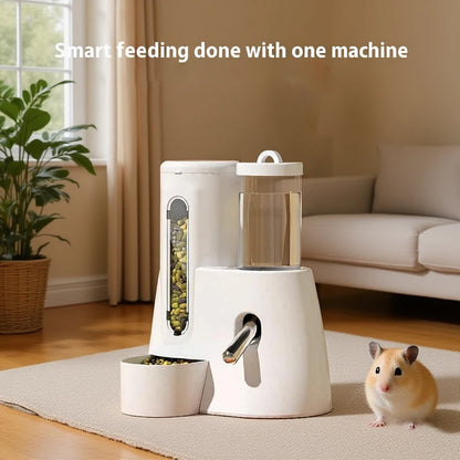 Automatic Hamster Feeder - Large Capacity Leakproof Pet Food & Water Dispenser - ZOOMNSTORE