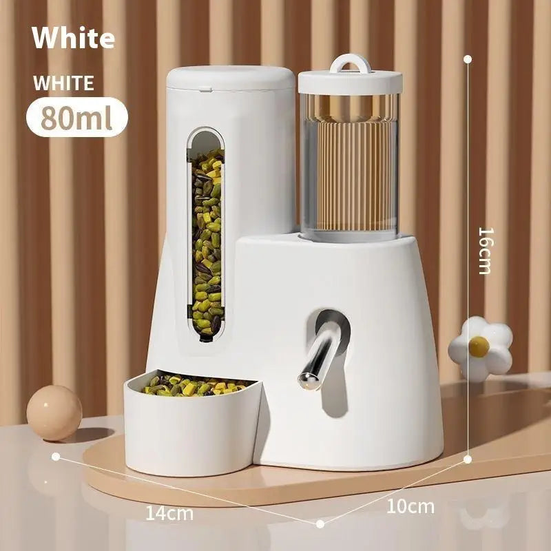 Automatic Hamster Feeder - Large Capacity Leakproof Pet Food & Water Dispenser - ZOOMNSTORE