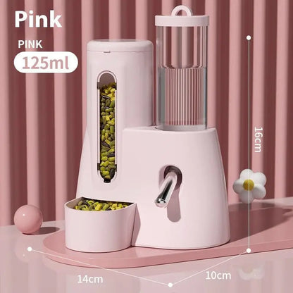 Automatic Hamster Feeder - Large Capacity Leakproof Pet Food & Water Dispenser - ZOOMNSTORE