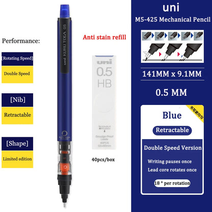 Automatic Mechanical Pencil - 05mm Anti-Slip Grip with Scalable Tip - ZOOMNSTORE