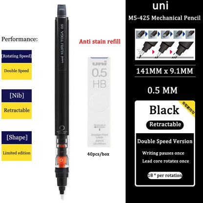 Automatic Mechanical Pencil - 05mm Anti-Slip Grip with Scalable Tip - ZOOMNSTORE