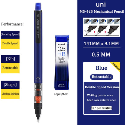 Automatic Mechanical Pencil - 05mm Anti-Slip Grip with Scalable Tip - ZOOMNSTORE
