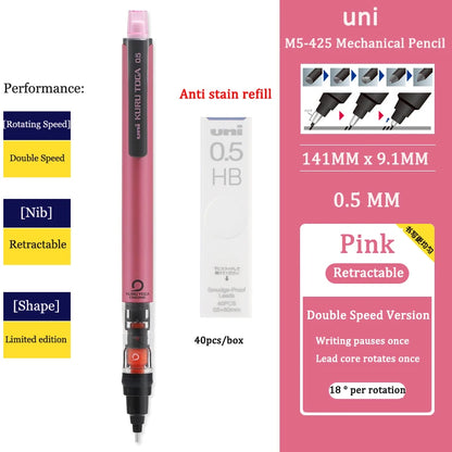 Automatic Mechanical Pencil - 05mm Anti-Slip Grip with Scalable Tip - ZOOMNSTORE