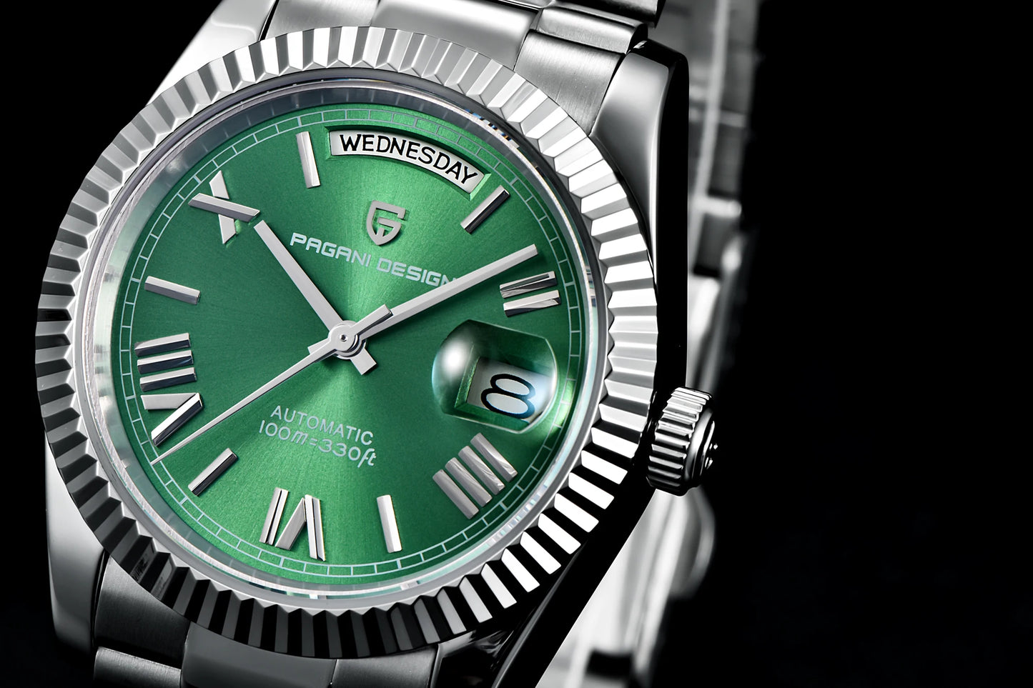 Automatic Mechanical Watch - Men's 36mm Stainless Steel Wristwatch with Sapphire Crystal Dial - ZOOMNSTORE