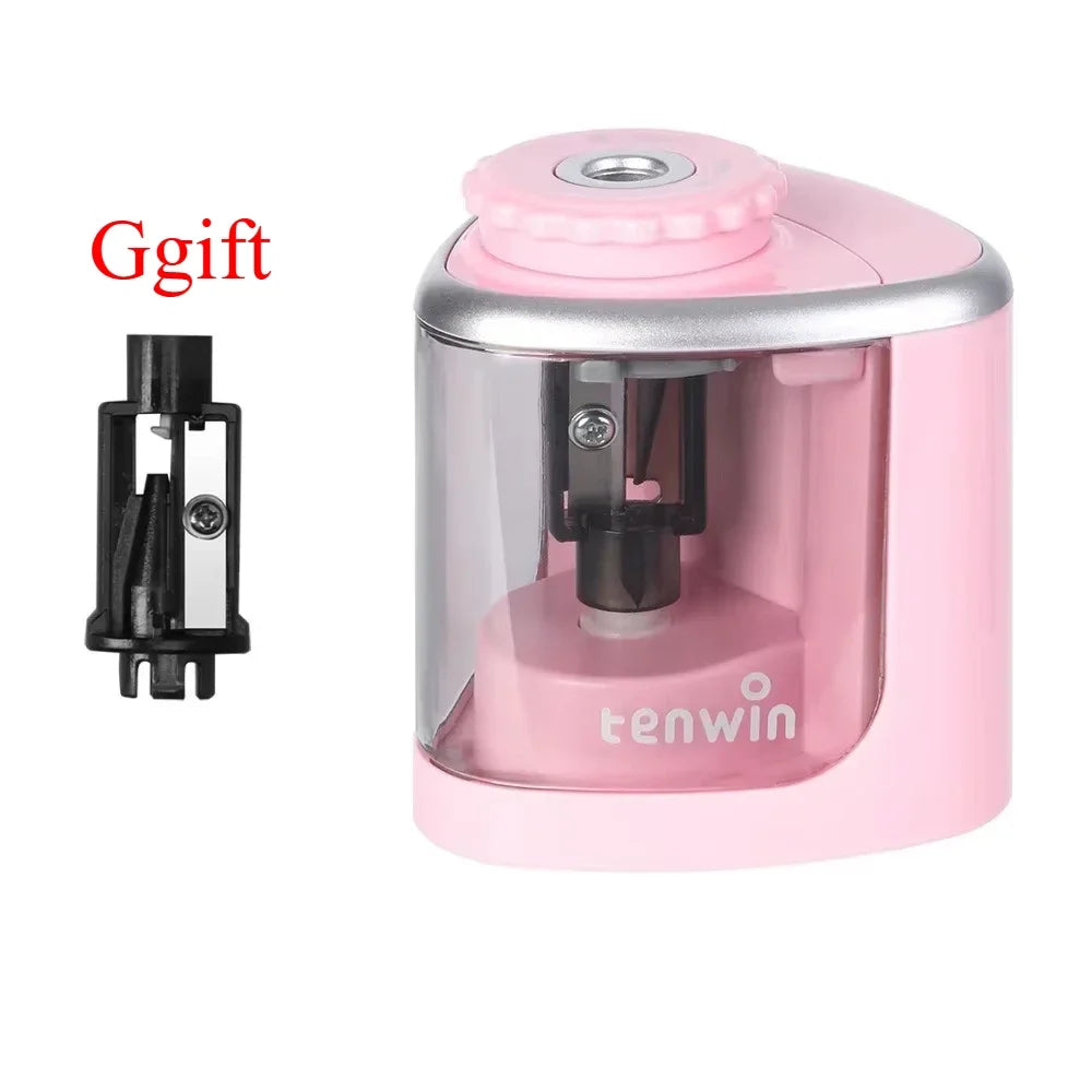 Electric Sharpener Desktop Automatic Pencil Sharpener Suitable To Pencils (6-8mm) for Students School Office Stationery - ZOOMNSTORE