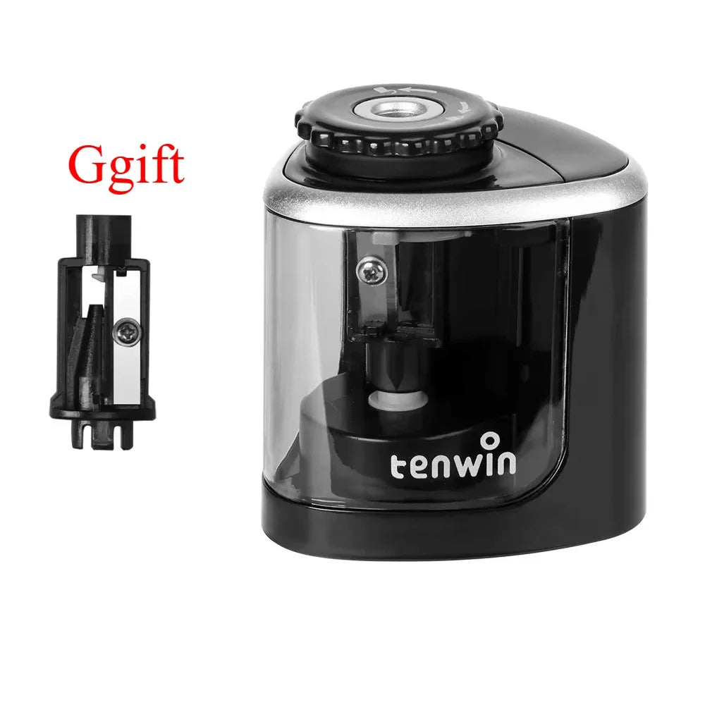 Electric Sharpener Desktop Automatic Pencil Sharpener Suitable To Pencils (6-8mm) for Students School Office Stationery - ZOOMNSTORE