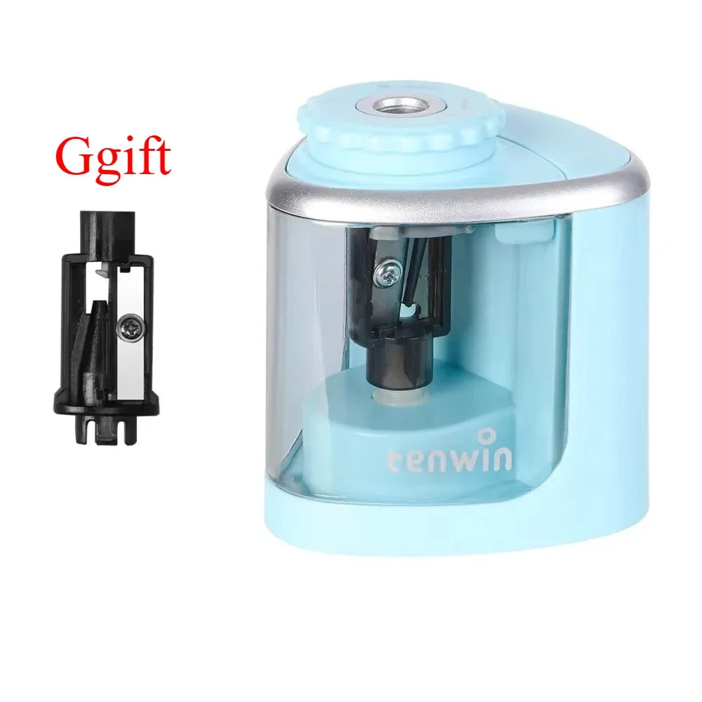 Electric Sharpener Desktop Automatic Pencil Sharpener Suitable To Pencils (6-8mm) for Students School Office Stationery - ZOOMNSTORE