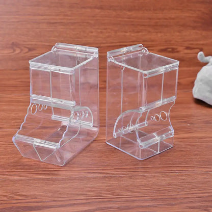 Automatic Pet Feeder - Clear Plastic Hamster Food Dispenser for Small Animals - ZOOMNSTORE